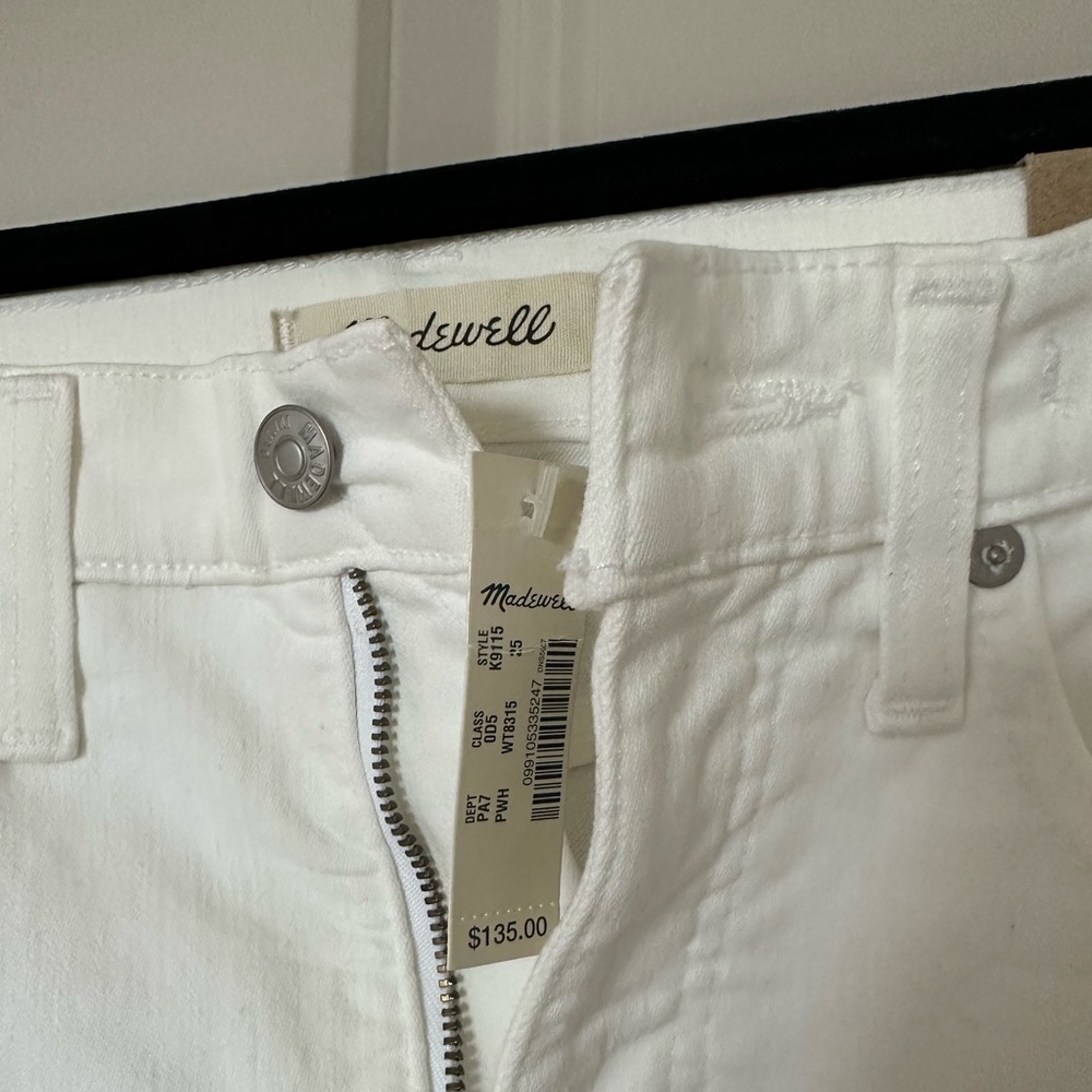 NWT Madewell high rise skinny crop white pants - Picture 1 of 7